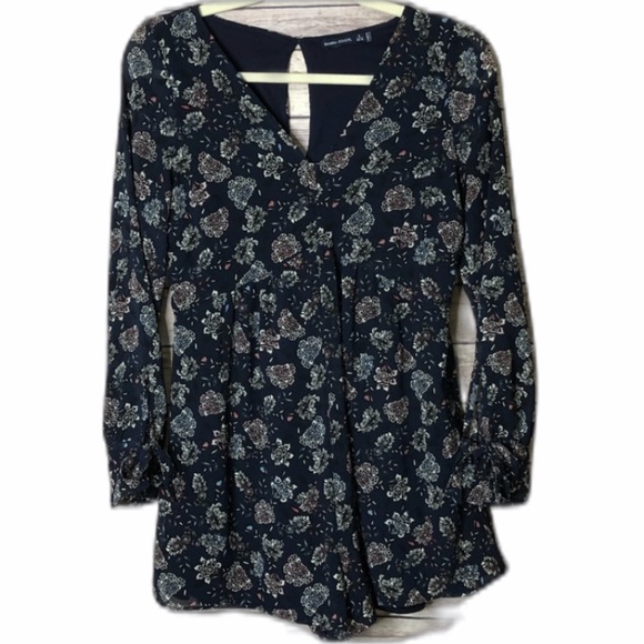 Bershka Dresses & Skirts - Bershka Long Sleeve Floral Design Romper S